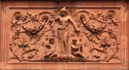 Relief, Germania Club, 1888, Chicago, August Fiedler, architect