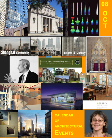 October 2008 Calendar of Chicago Architectural Events
