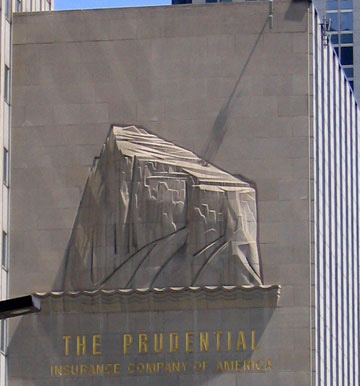 Alfonso Iannelli, Rock of Gibralter relief, Prudential Building, Chicago