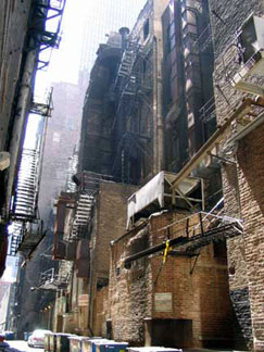 alley elevations along south Wabash avenue in Chicago