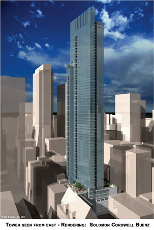 Monroe Wabash Tower, 72 stories of condos, Chicago, Illinois; Solomon Cordwell Buenz architects