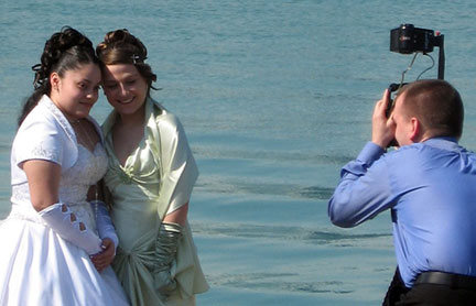 Bridal photograph, Chicago lakefront