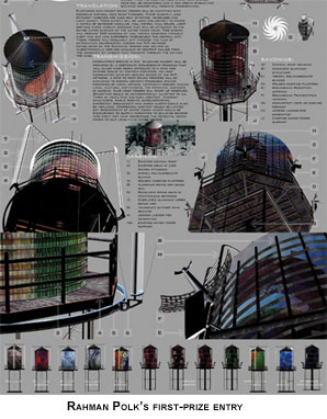 Rahman Polk, winning entry to Chicago Architectural Club's 2005 Chicago Prize Competition, Water Tanks