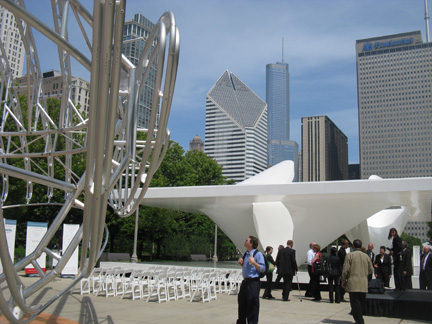 Burnham Pavilions, Millennium Park, Chicago, 2009, Zaha Hadid Architects and Ben van Berkel, UNStudio