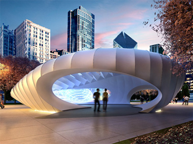 Burnham Pavilion, Millennium Park, Chicago, Zaha Hadid Architects