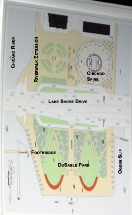Chicago Spire site plan