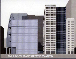 proposal for expansion of Federal Campus, State Street, Chicago