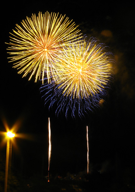 Fireworks, Grant Park, Chicago, July 3, 2008