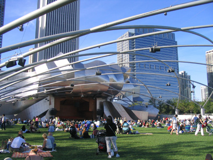 Frank Gehry's Pritzker Pavilion at Chicago's Millennium Park