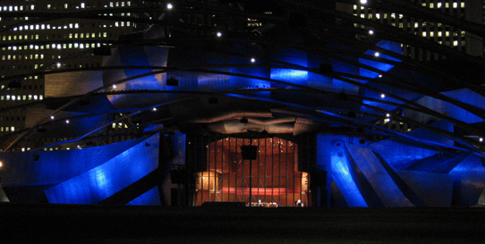Pritzker Pavilion, Millennium Park, Chicago, Frank Gehry, architect