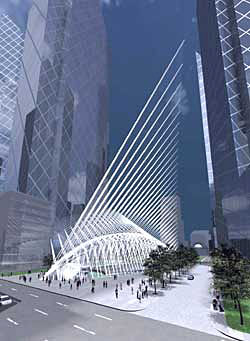Manhattan Transit Hub, Santiago Calatrava, architect