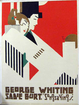 Alfonso Iannelli, Los Angeles Orphem Theater Poster, George Whiting and Sadie Burt