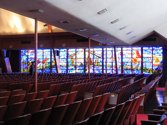 stained glass, Liberty Baptist Church, Chicago