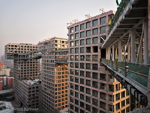 Linked Hybrid, Beijing, Steven Holl Architects, photograph, Virgile Simon Bertrand