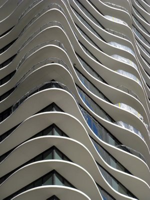 Balconies, Aqua at Lake Shore East, Chicago, Studio/Gang Architects