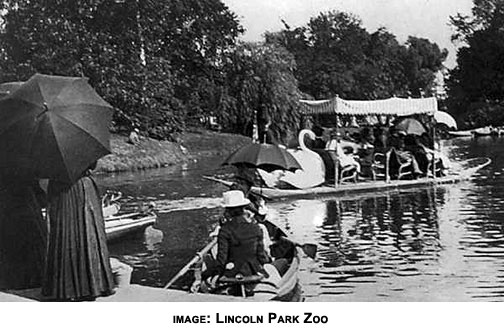 Swan Boat, Lincoln Park, Chicago, early 20th century