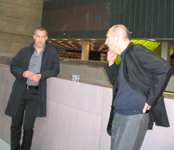 Joshua Prince-Ramus and Rem Koolhaas at the opening of the Seattle Public Library