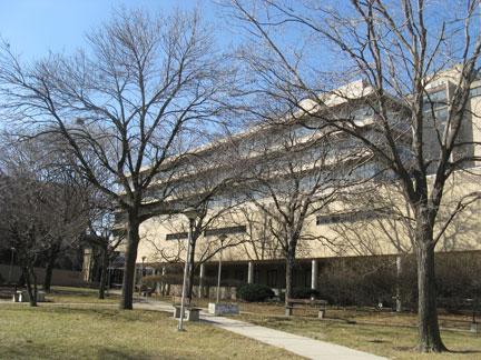 Kaplan Pavilion, former Michael Reese Hospital campus, Chicago, designed with the participation of Walter Gropius