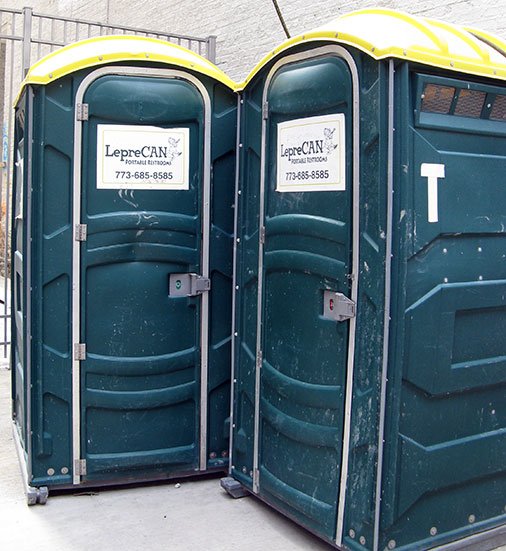 Leprecan portable toilets, Chicago